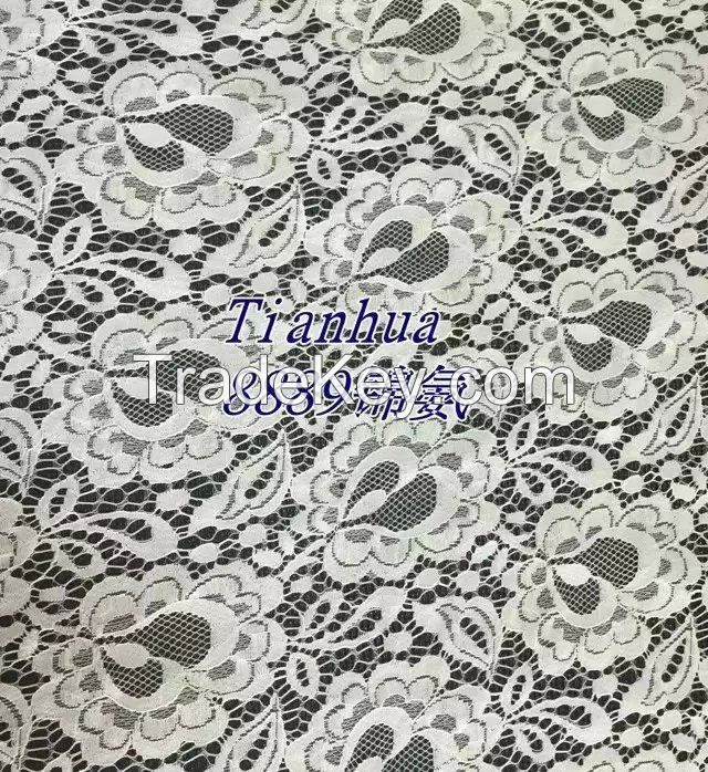 2015 hot selling beautiful cheap knitted lace fabric