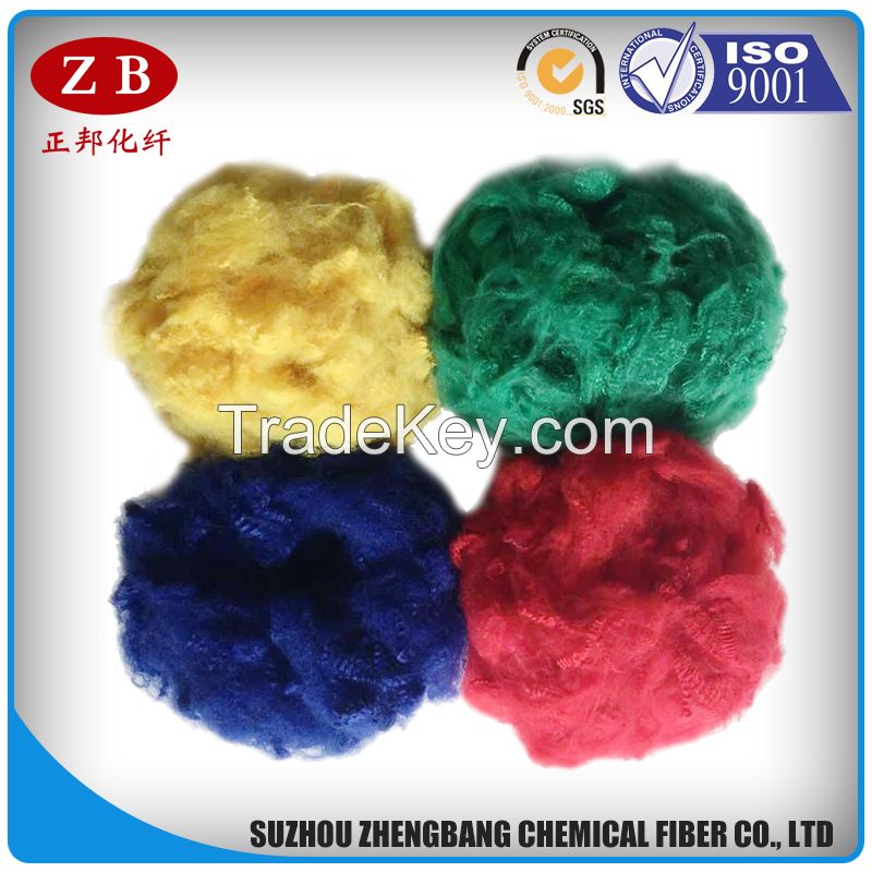 1.5D*38MM colored polyester staple fiber/psf