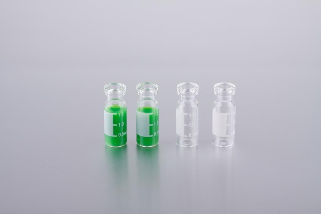 Sample vials for lab autosamplers