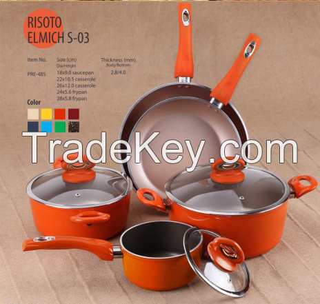 Hot Sale Italian Non-stick Fry Pan Set Risoto Elmich S-03