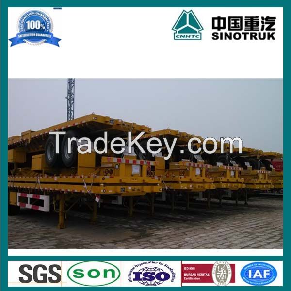 40&#039; container flatbed semi-trailer with 3axles