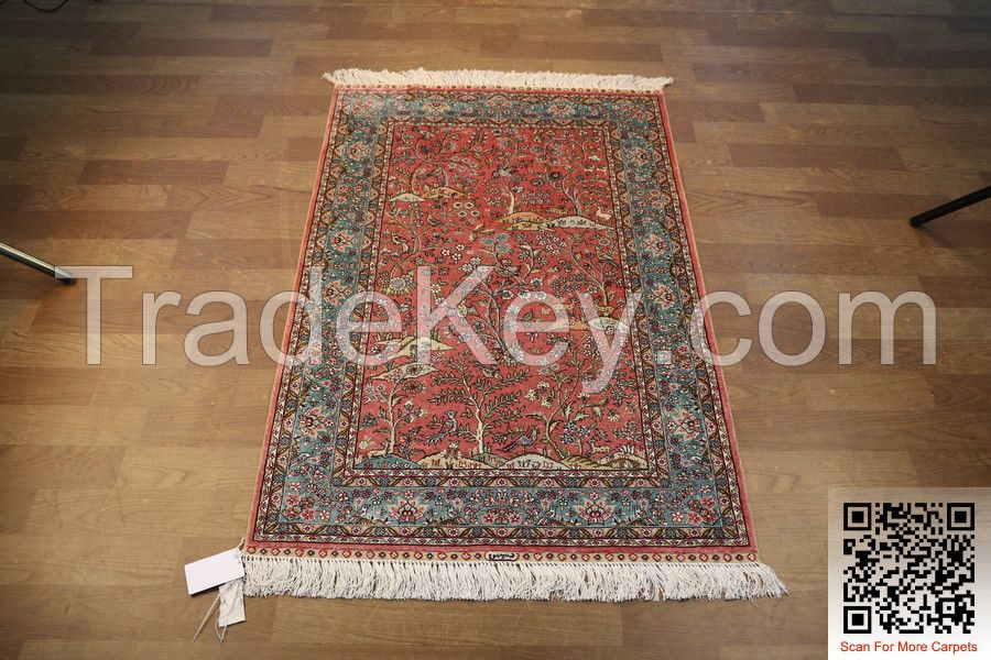 260L Beautiful Hand Knotted China Silk Carpets