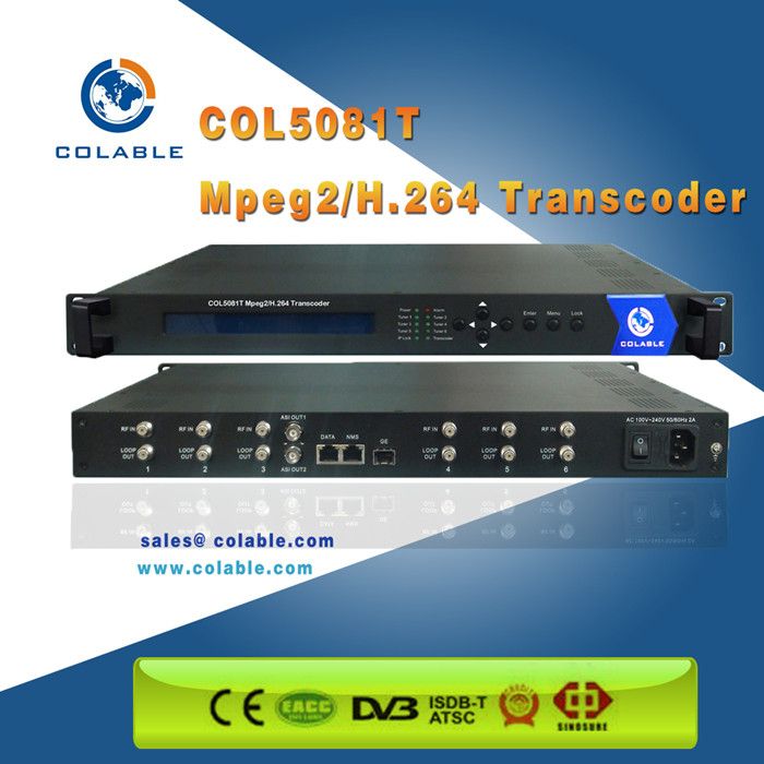 COL5081T Mpeg2/H.264 Transcoder