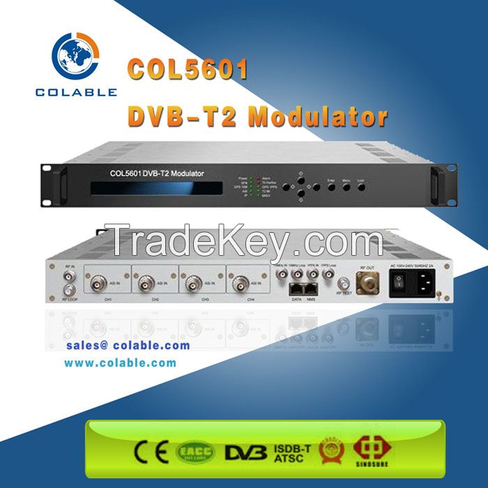 DVB-T2 modulator for DVB wireless system building