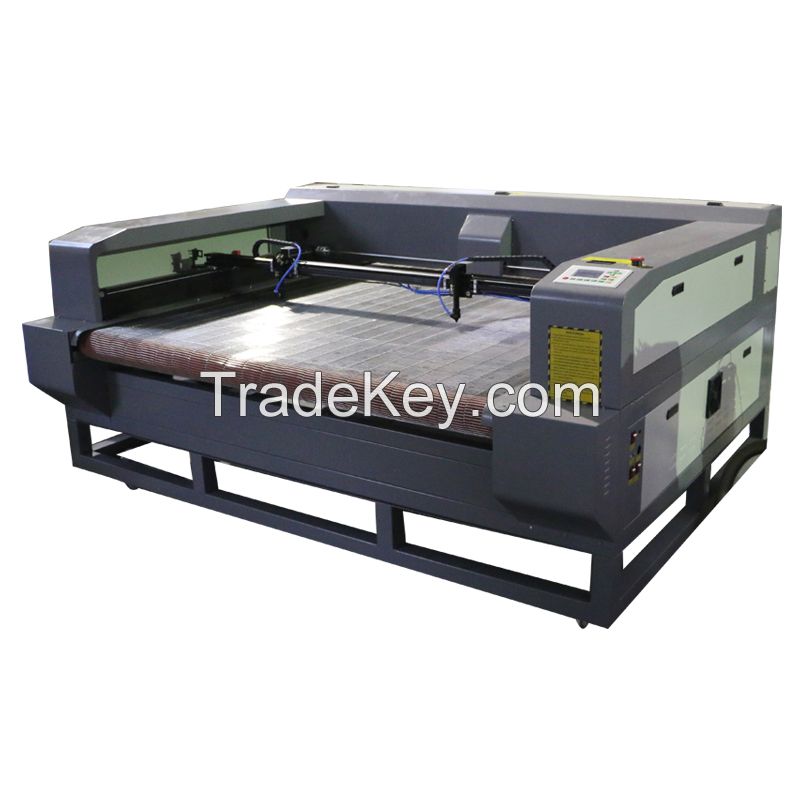 Clothing fabric laser cutting machine, laser cutting machine for leather