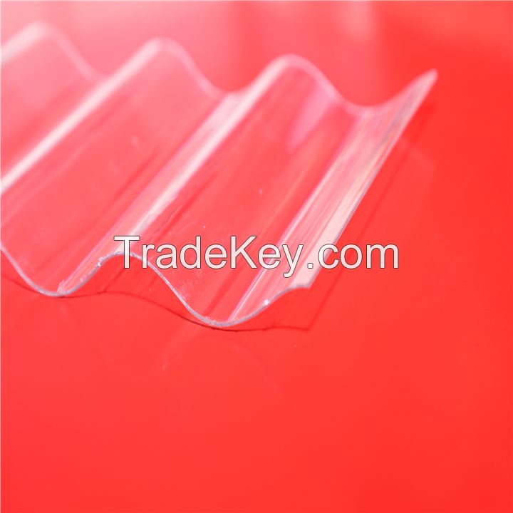 corrugated polycarbonate roofing material