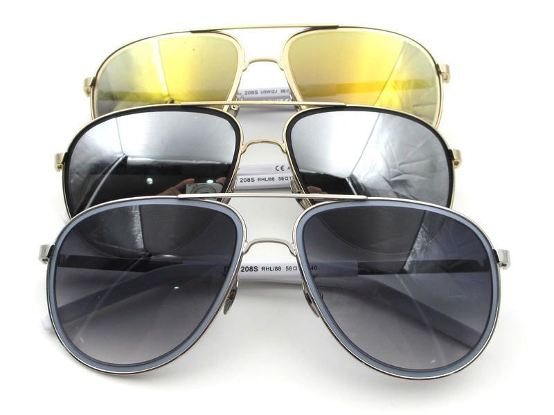 slim metal classic designer aviator sunglasses