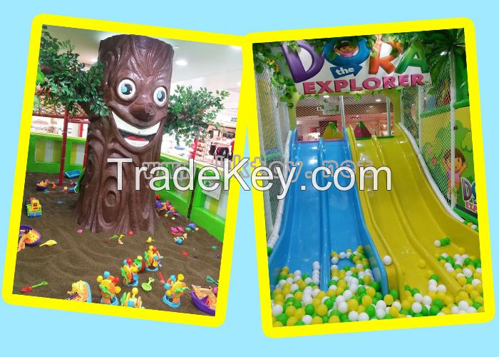 Kids safe indoor playground equipment design sale