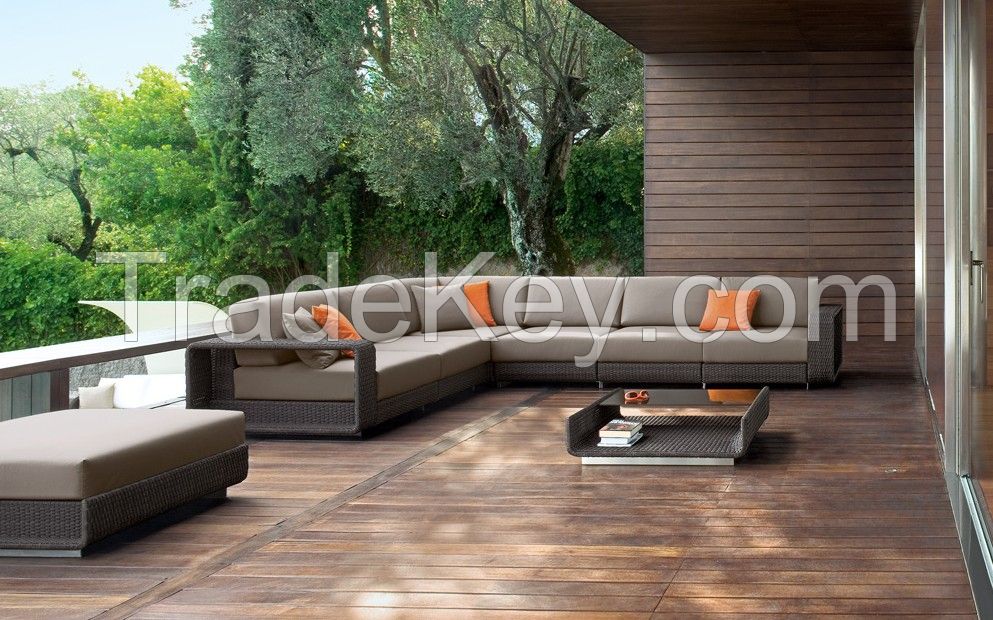 Contemporary furniture outdoor garden used fabrique sofa set