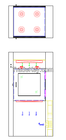 air shower room pass box