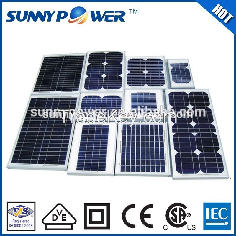 dongguan pv factory OEM sunpower polycrystalline Solar cell sheet, high power solar panel green energy for industry