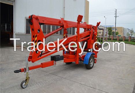 Trailer-mounted articulating platform