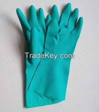 Green nitrile glove china