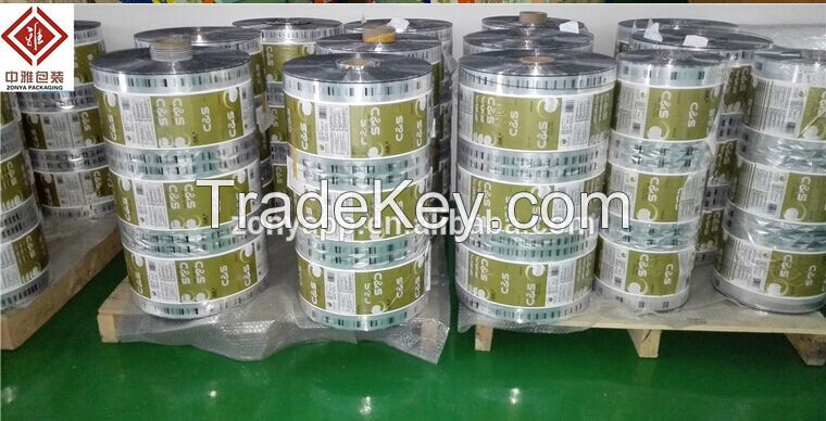 Plastic roll film for tissue paper, toilet paper, hankerchief paper