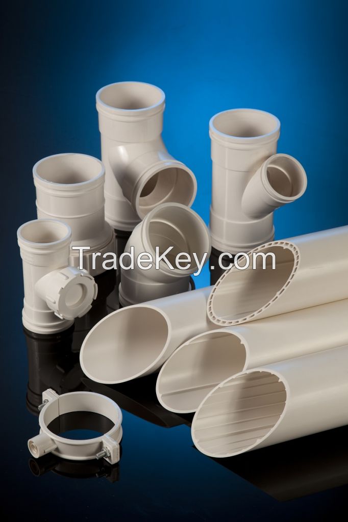 PVC pipe and fittings