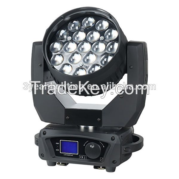 19X12W RGBW Orsam Moving Head Beam Zoom LED Beam Moving Head