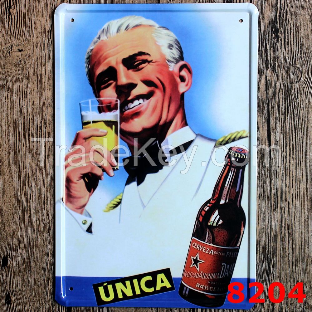 1000 defferent designs of tin sign retro vintage wholesale in stock, Shanghai Guchen Craft Co., Ltd.