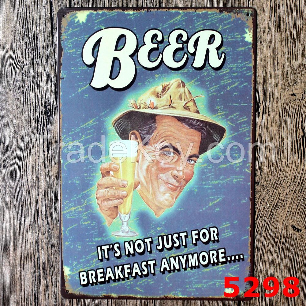 wholesale vintage beer metal tin sign/metal plate board factory supply directly, Shanghai Guchen Craft Co., Ltd.