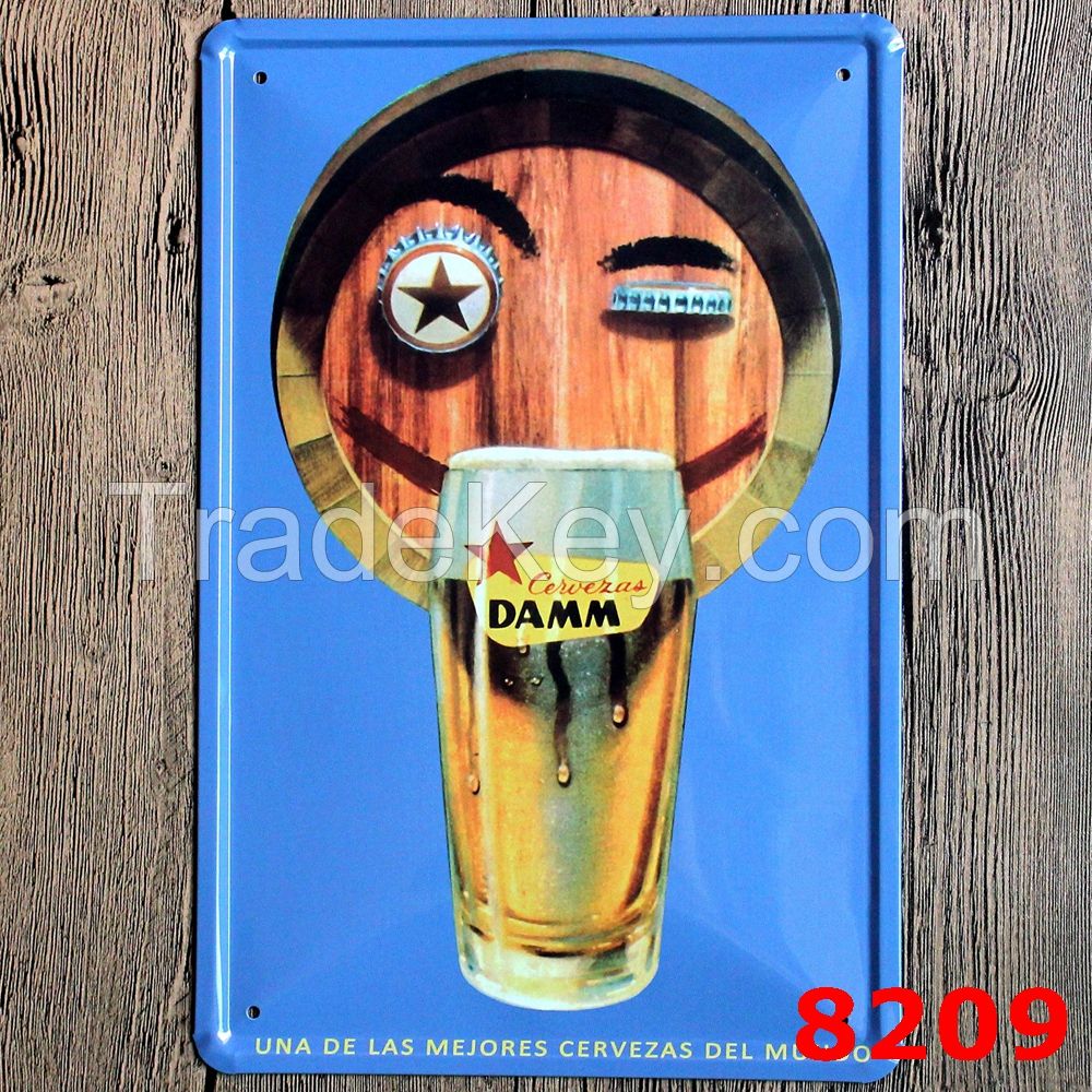 1000 defferent designs of tin sign retro vintage wholesale in stock, Shanghai Guchen Craft Co., Ltd.