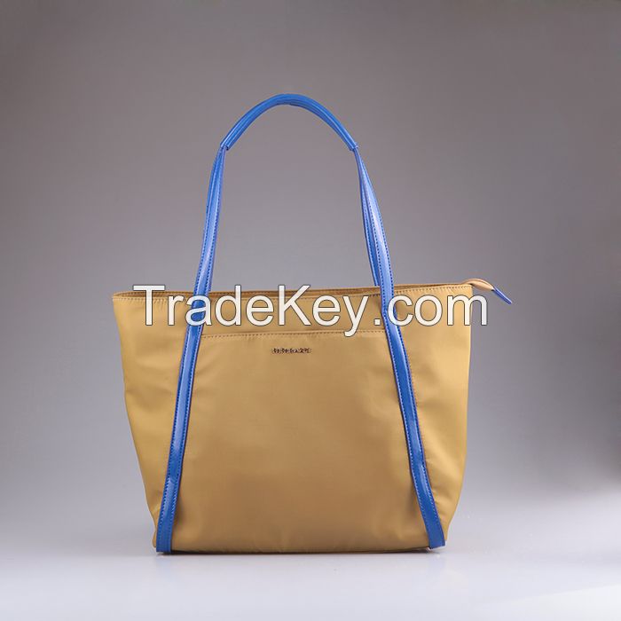 Lady Shoulder Hangbags PU and Nylon Latest Design Manufactory