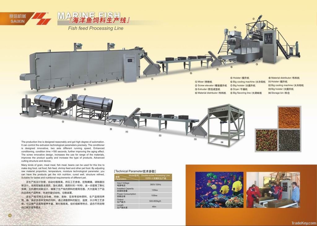 fish food processing machine