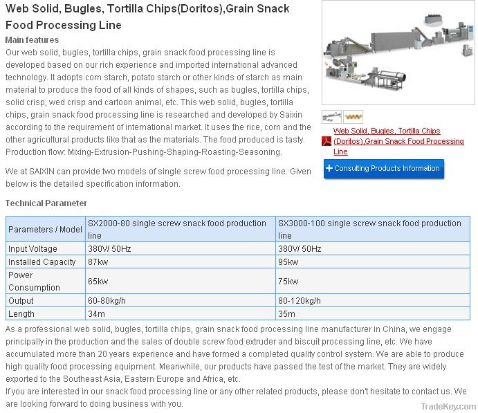 frying extrusion snack machine