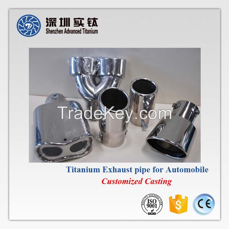 Titanium auto car exhaust pipes supplier in China