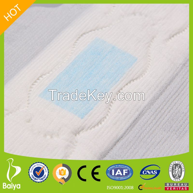 OEM Female Care Products Super Absorbent Dry Cotton Sanitary Organic Pads Best Menstrual Wing Sanitary Napkins Disposable