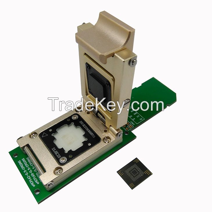 Nand flash testsocket, eMMC Socket with SD, For BGA169, Apply to eMMC size_11.5x13_0.5