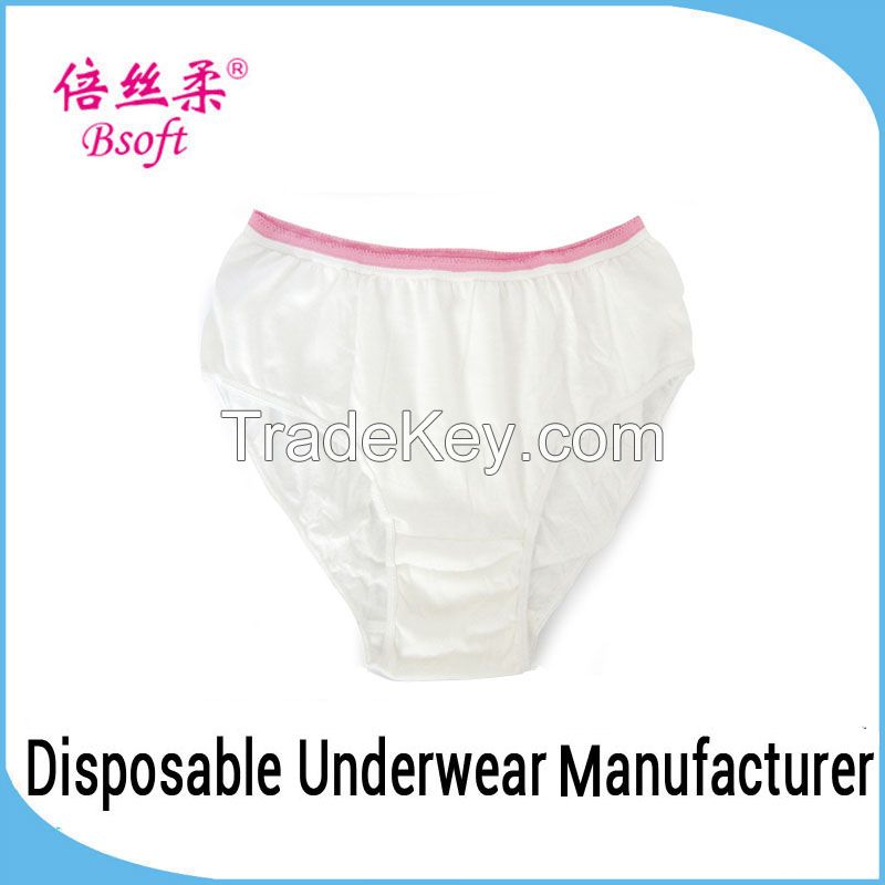 Wholesale cotton disposable women underwear for traveling