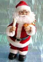 12&quot;dancing Santa Claus play the candle decoration