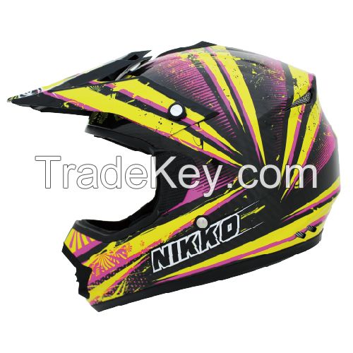 Snell, DOT, ECE Carbon Fiber Motorcross Helmet N-717