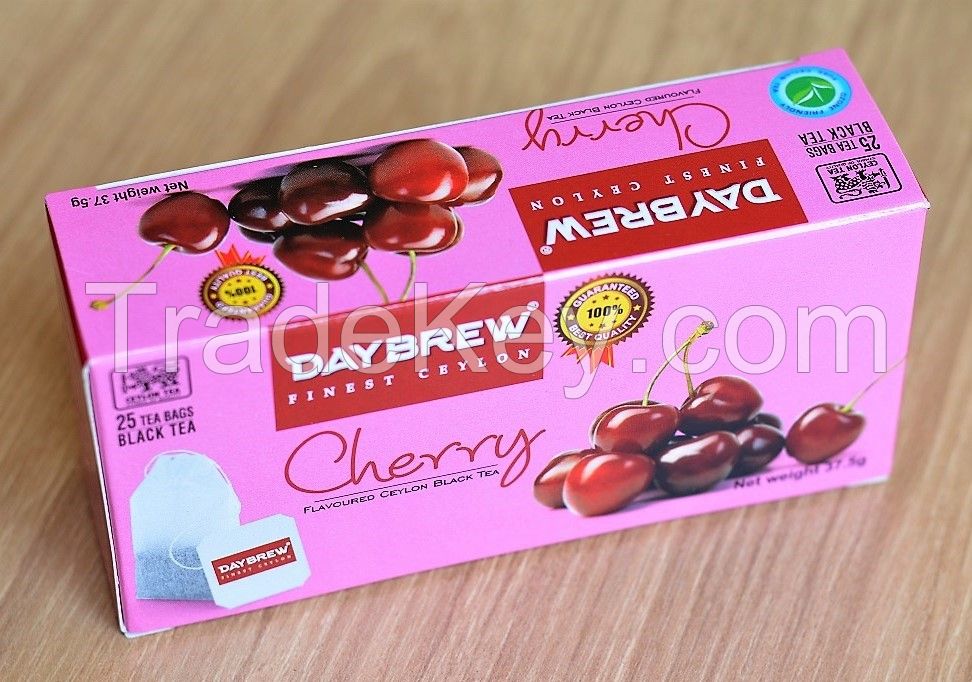 DAYBREW Cherry Flavoured Black Tea (25 tea bags)