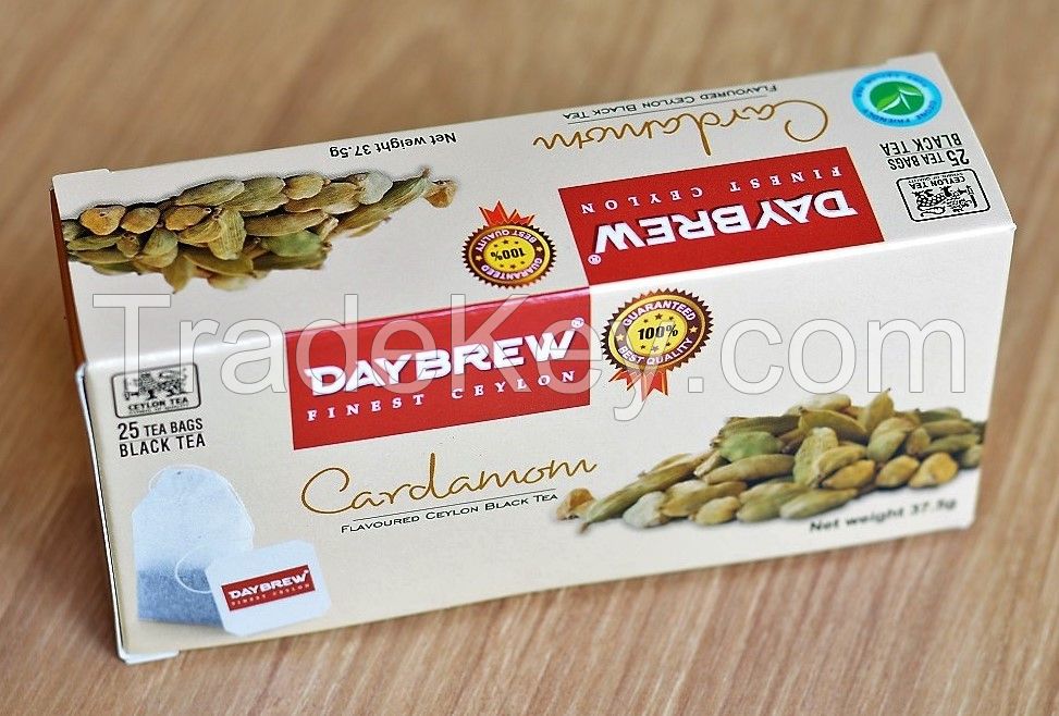 DAYBREW Cardamom Flavoured Black Tea (25 tea bags)