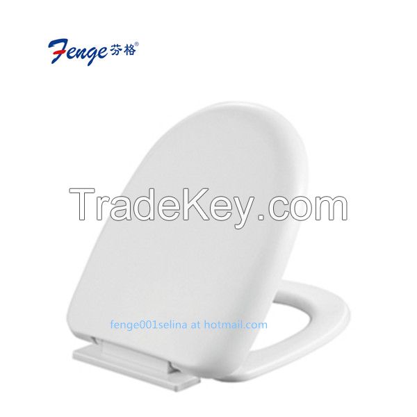 White pp bathroom lavatory plastic elongated water closet seat cover-1049