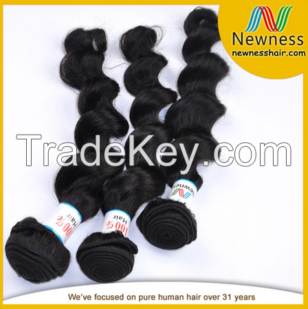 Wholesale 100% Unprocessed Virgin indian hair/Malaysian Hair/18inch brazilian hair loose wave hair extensions