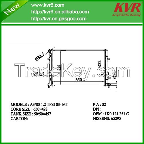 Decorative Panel RadiatorAUDI A3/S3