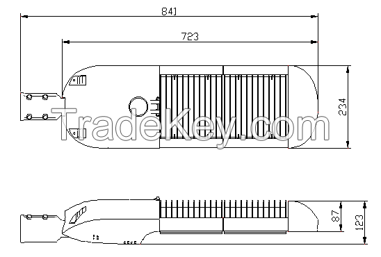 60 Watts Qinteda LED Street Lights with Die-Casting Aluminium Housing