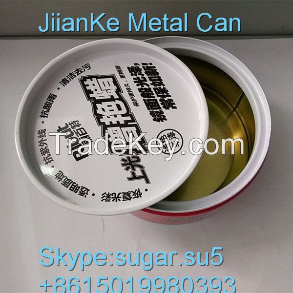 Tinplate Metal cans for car care products