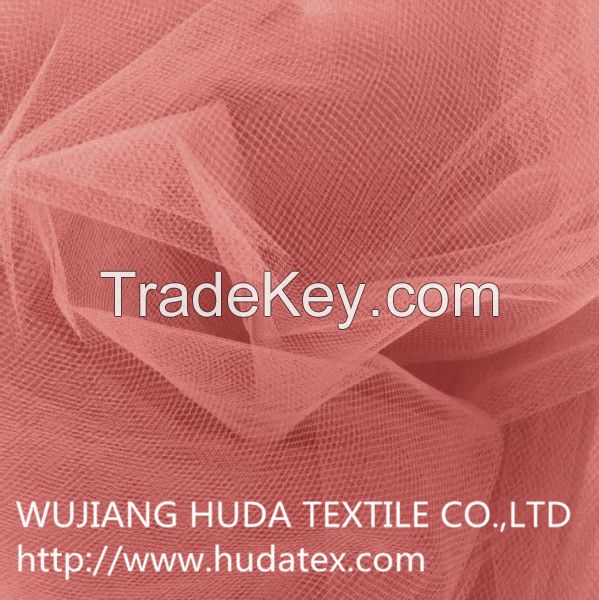 2015 100% Polyester messy tulle mesh fabric for fashion dresses