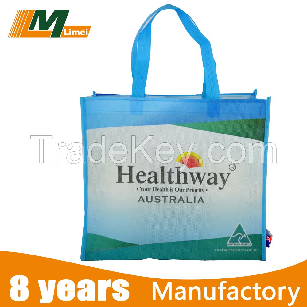 2015 Design factory price direct color print non woven shopping bag