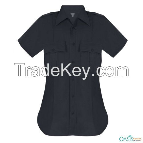 Women Black Security Shirts