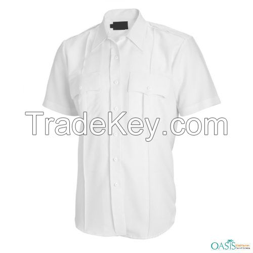 Pure White Women Security Guard Shirt