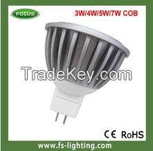 2015 hot sale indoors MR16 7W led COB spotlight with saving energy