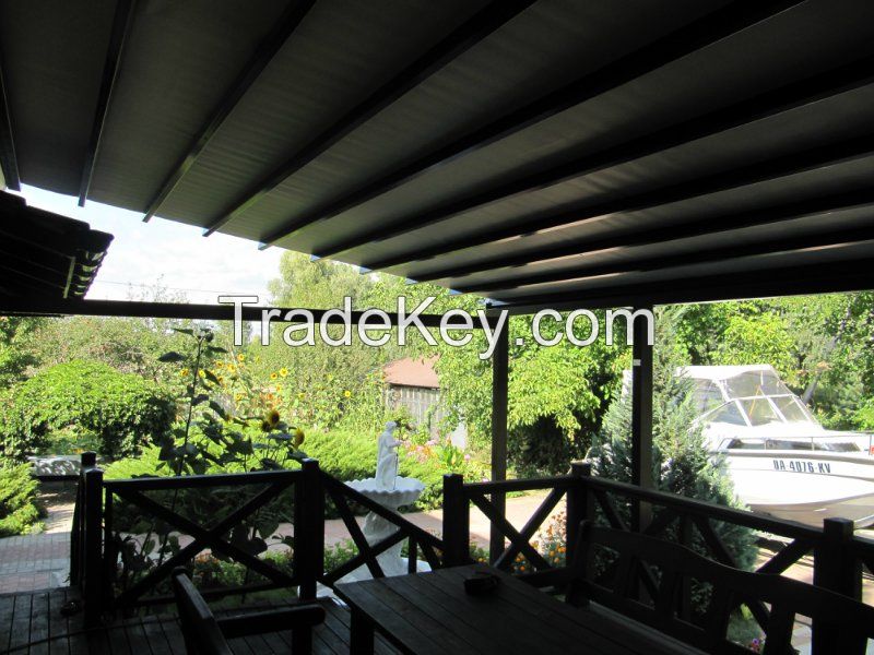 Aluminum retractable pergola M-Ocean