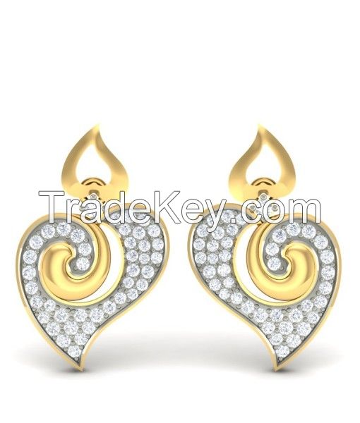 Get the Twin Heart Diamond Earrings Online