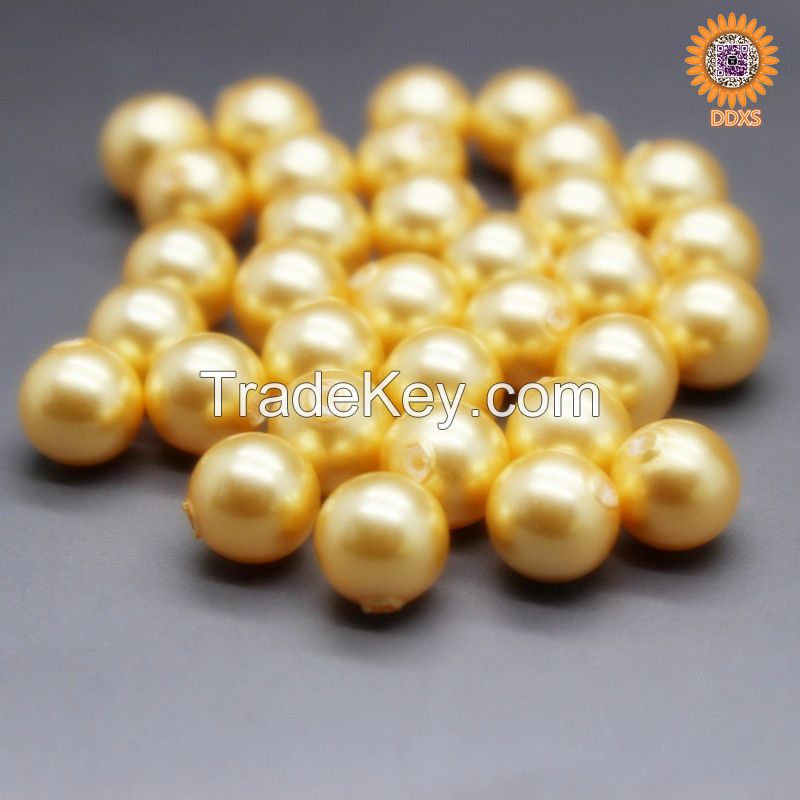 wholesale 4-20mm multi-color south sea shell pearl loose beads