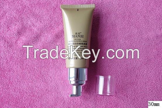 30mm diameter cosmetic tube with pump