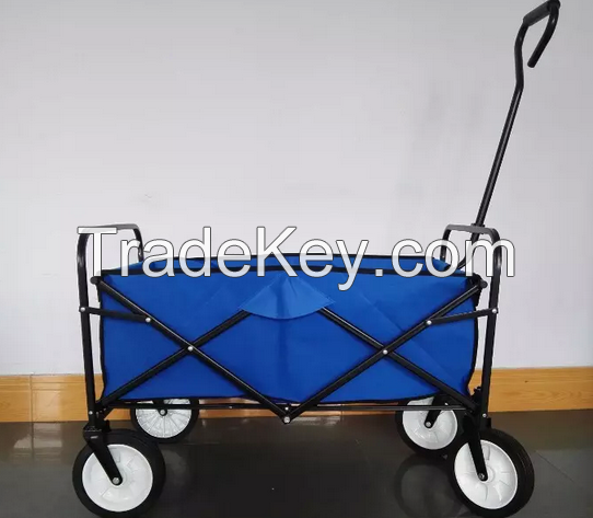 Blue folding kids beach wagon