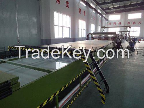 FRP gel coat flat sheet production line